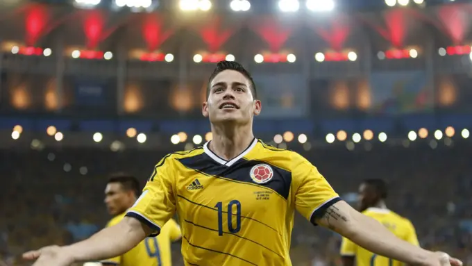 Kerennya James Rodriguez pemain Kolombia di Copa America 2015
