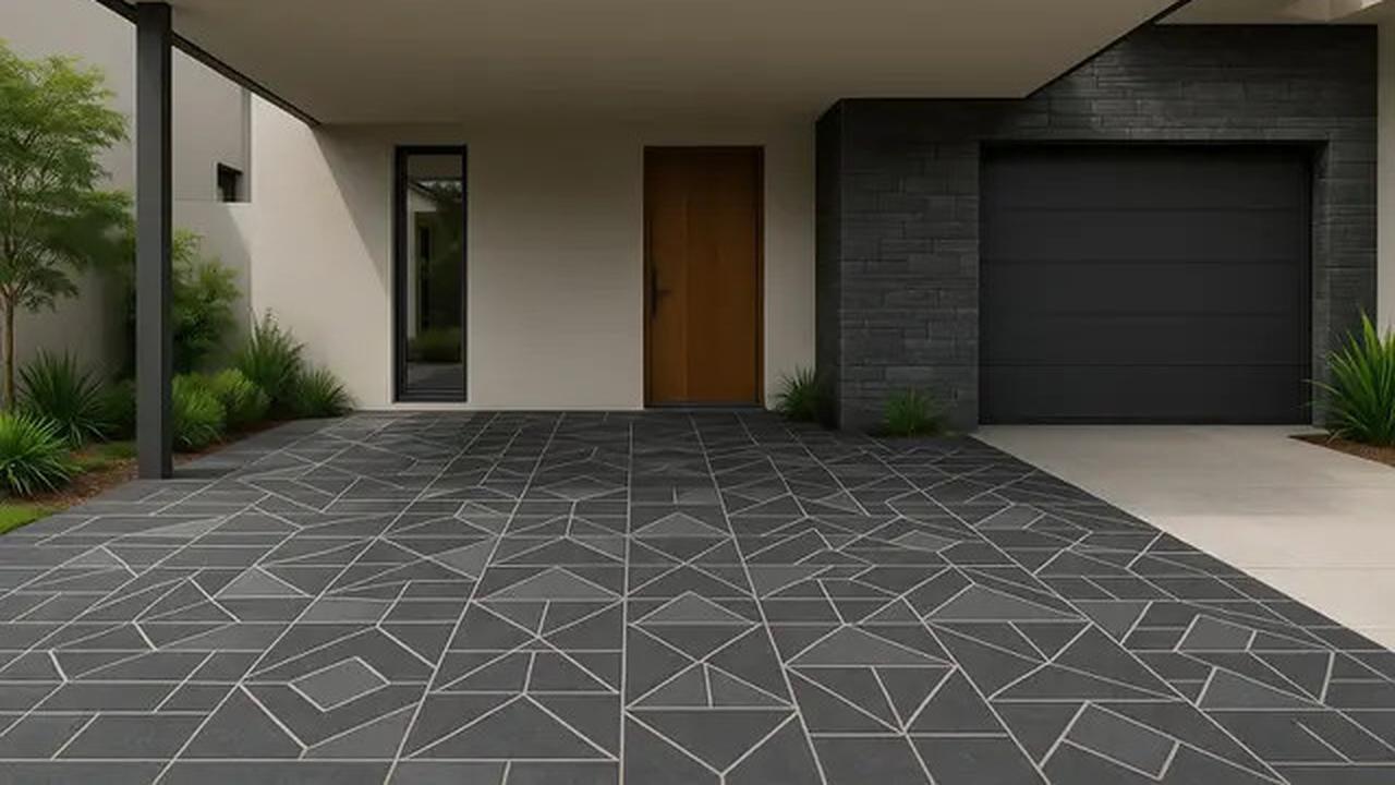 8 Inspirasi Carport dengan Batu Andesit 2025, Tampil Kokoh dan Elegan di Hunian Minimalis