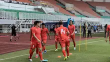 Latihan resmi Timnas Vietnam di Stadion Pakansari, Bogor, Minggu (2/8/2026). (Bola.com/Hery Kurniawan)