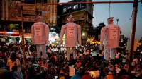 Unjuk rasa di India menuntut hukuman mati bagi pelaku pemerkosaan (Ajit Solanki / AP Photo)