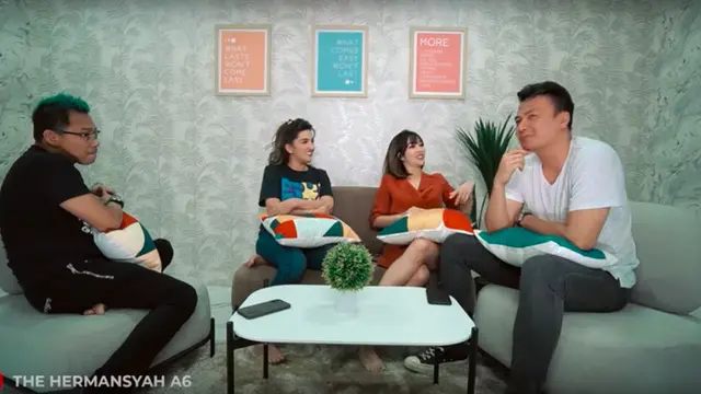 Gisella Anastasia dan Wijin Saputra di YouTube Anang Hermansyah dan Ashanty