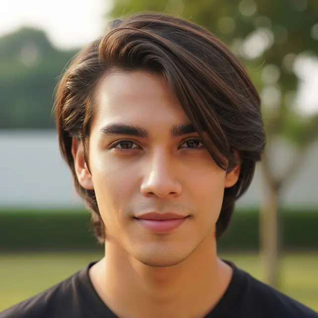 Model Rambut Panjang Pria Jidat Lebar