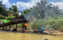 Trivia 'Pocay': Polres Inhu Musnahkan 10 Rakit Tambang Emas Ilegal, Sungai Indragiri Dijaga!