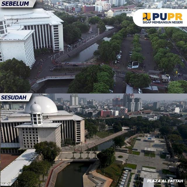 Tampak Atas Masjid Istiqlal. Dok PUPR