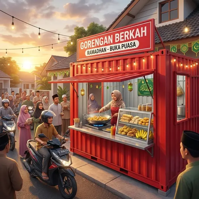Model Booth Kontainer Mini (Gemini AI)