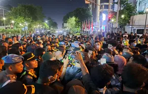 Demo di Simpang Empat Jenderal Sudirman Yogyakarta Berujung Ricuh