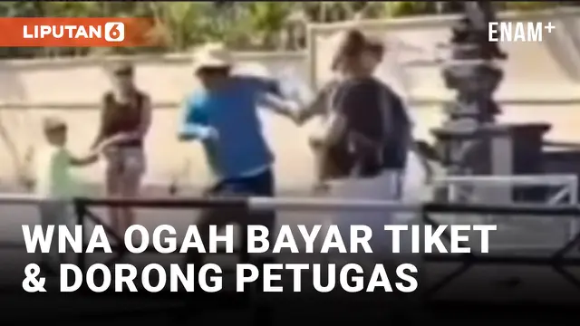 Turis Asing di Bali Enggan Bayar Tiket dan Dorong Petugas di Pantai Geger