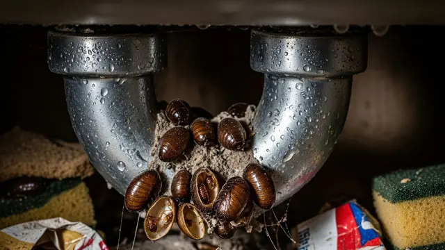 Sarang Telur Kecoa di Rumah