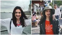 Sering disebut mirip, ini momen Tissa Biani dan Michelle Ziudith bak saudara kembar. (Sumber: Instagram/@michelleziu/@tissabiani)