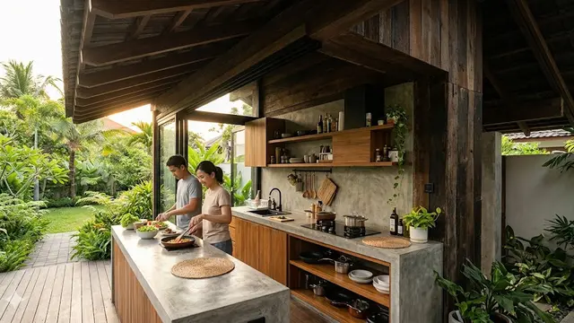 Desain Dapur Kecil di Rumah Menghadap Barat agar Tidak Panas