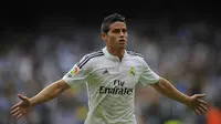 Pemain muda Real Madrid James Rodriguez (Miguel Riopa/AFP)