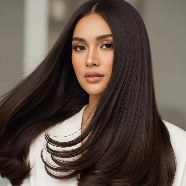 Model Rambut Panjang Lurus Tren 2026