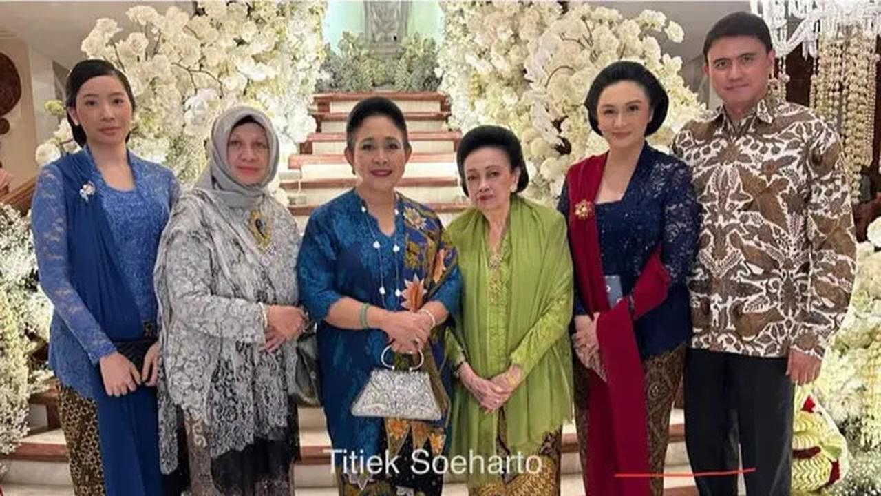 Tanpa Mayangsari, 6 Potret Penampilan Terbaru Keluarga Cendana Kembali Berkumpul di Pernikahan Cicit Soeharto