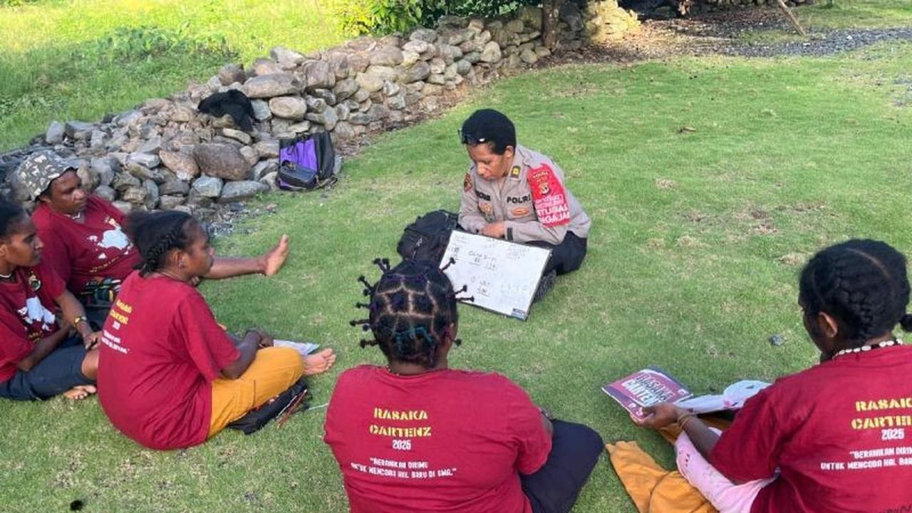 Polres Jayapura Gencarkan Program Baca Tulis, Tingkatkan Literasi Warga Kampung Doyo Baru