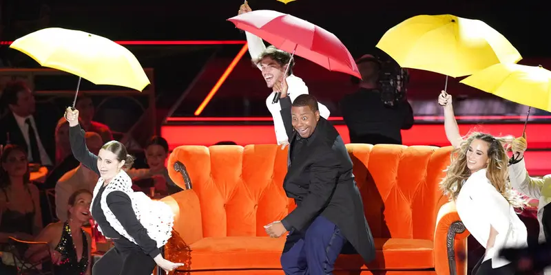 Kenan Thompson di Emmy Awards 2022. (Foto: AP Photo/Mark Terrill)