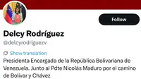 Pejabat Venezuela Kembali Aktif di Media Sosial X Usai Larangan Era Maduro