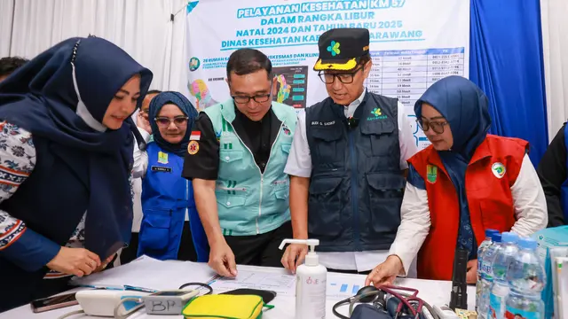Posko Kesehatan di Rest Area KM 57 Jakarta Cikampek. (Dok Kemenkes)