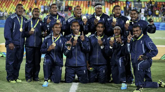 Tim Rugbi Fiji berhasil merebut medali emas pada Olimpiade Rio de Janeiro