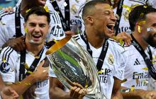 FOTO: Debut Gemilang Kylian Mbappe di Real Madrid Sukses Cetak Gol dan Angkat Trofi Juara Piala Super Eropa 2024