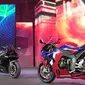 Motor baru Honda, Motor baru Honda, CBR1000RR-R Fireblade dan CBR1000RR-R Fireblade SP yang akan tampil di EICMA 2019 (Liputan6.com/Marco Tampubolon)