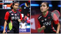 Potret Tunggal Putri Indonesia di Uber Cup 2022. (Sumber: Twitter/@INABadminton)