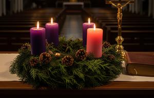 Minggu Adven dan Makna Lilinnya (AI)