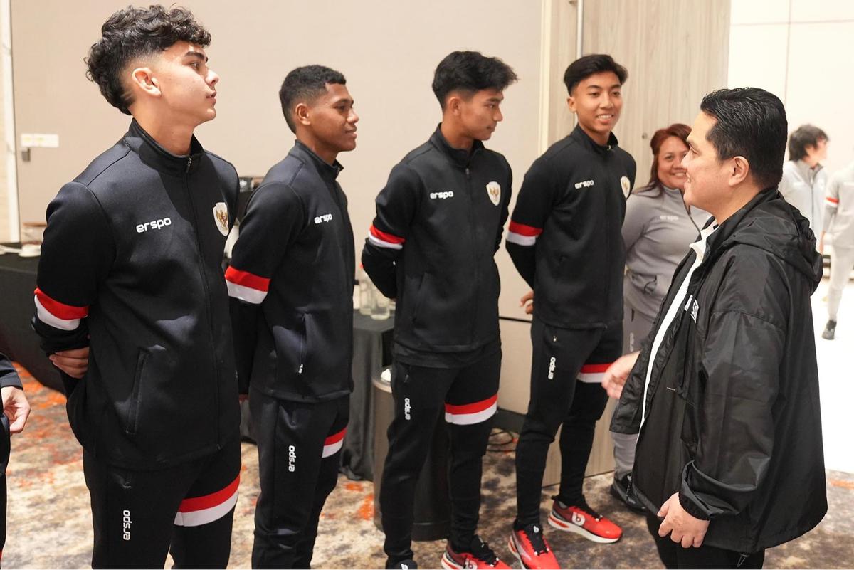 FOTO:  Melepas Timnas U17 Berlaga Ke Piala Asia, Erick Tohir: Target Lolos ke Final Pila Dunia U17