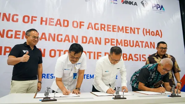 Barata Indonesia, INKA dan PT VKTR Teknologi Mobilitas (VKTR), kerja sama pengembangan dan pembuatan komponen otomotif berbasis kendaraan listrik.