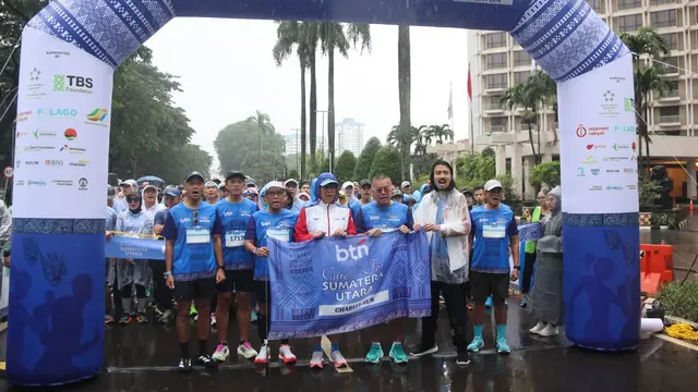 1.000 Pelari Ikuti Lomba Lari Amal untuk Sumut, Kumpulkan Donasi Rp5 M