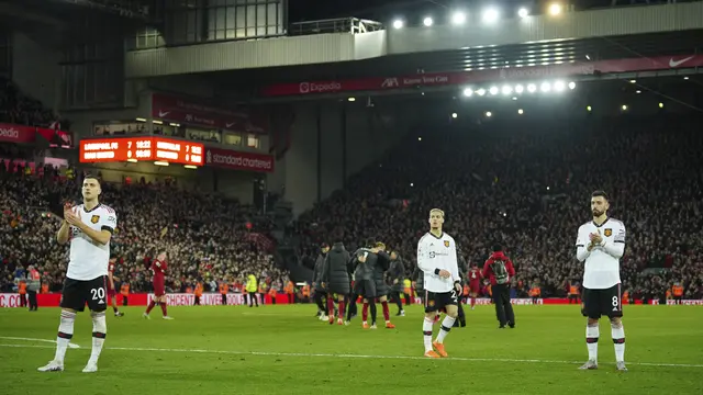 Dibantai Liverpool 7-0 di Liga Inggris, Begini Ekspresi Pemain Manchester United Usai Pertandingan