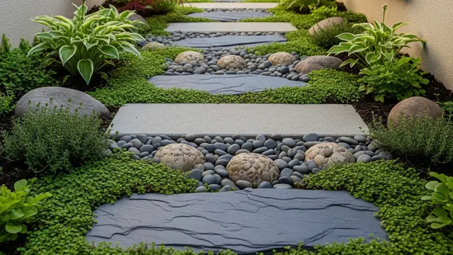 Model Kebun Mini di Halaman Samping Rumah Selebar 1 Meter