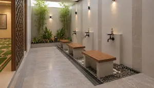 6 Model Tempat Wudhu dengan Atap Kaca agar Terang di Siang Hari, Minimalis dan Nyaman