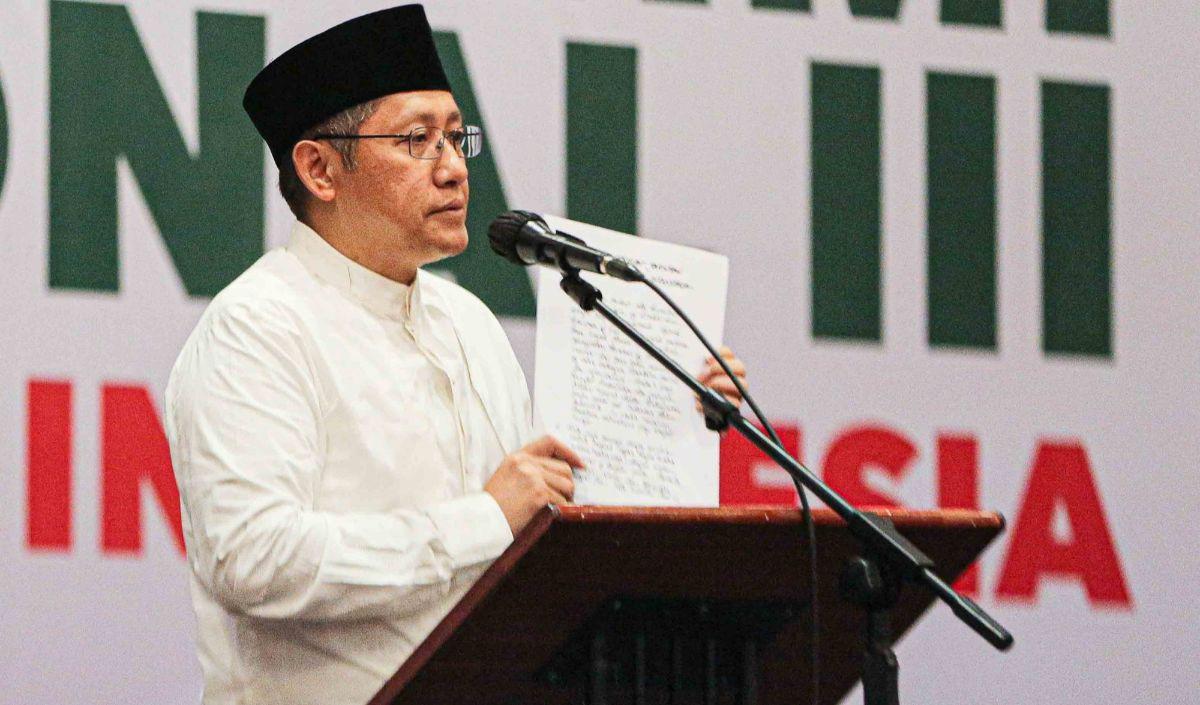 "Maka mahkota Indonesia hari ini ke depan dan sampai kapanpun tidak boleh lepas dari nilai keadilan. Karena kalau mahkota Indonesia yang sedang kita bangun bersama dibangun oleh pemerintah, dibangun oleh seluruh potensi bangsa ini kemudian abai terhadap k
