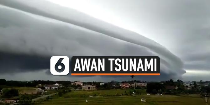 VIDEO: Fenomena Awan Tsunami Muncul di Langit Aceh