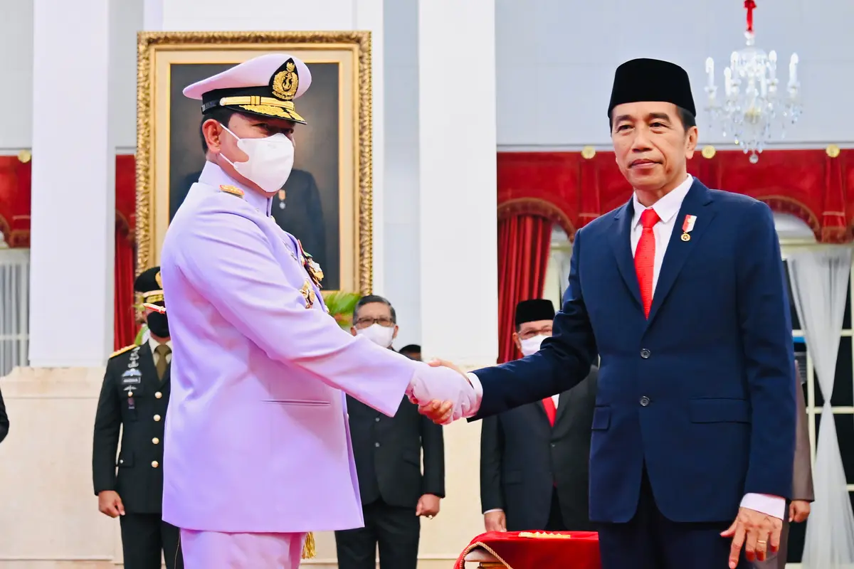 Presiden Jokowi Lantik Laksamana Yudo Margono sebagai Panglima TNI