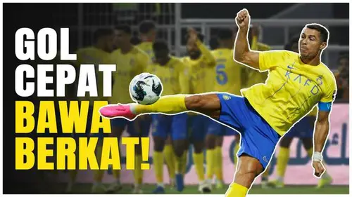 VIDEO: Cristiano Ronaldo Cetak Gol Cepat, Al Nassr Menang 3-1 atas Al Kholood