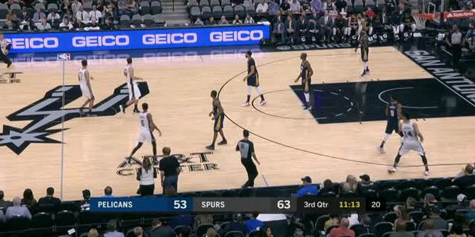 VIDEO : Cuplikan Pertandingan NBA, Pelicans 121 vs Spurs 116