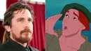 Christian Bale adalah pengisi Thomas dalam film Pocahontas. (Getty/Disney/Cosmopolitan)