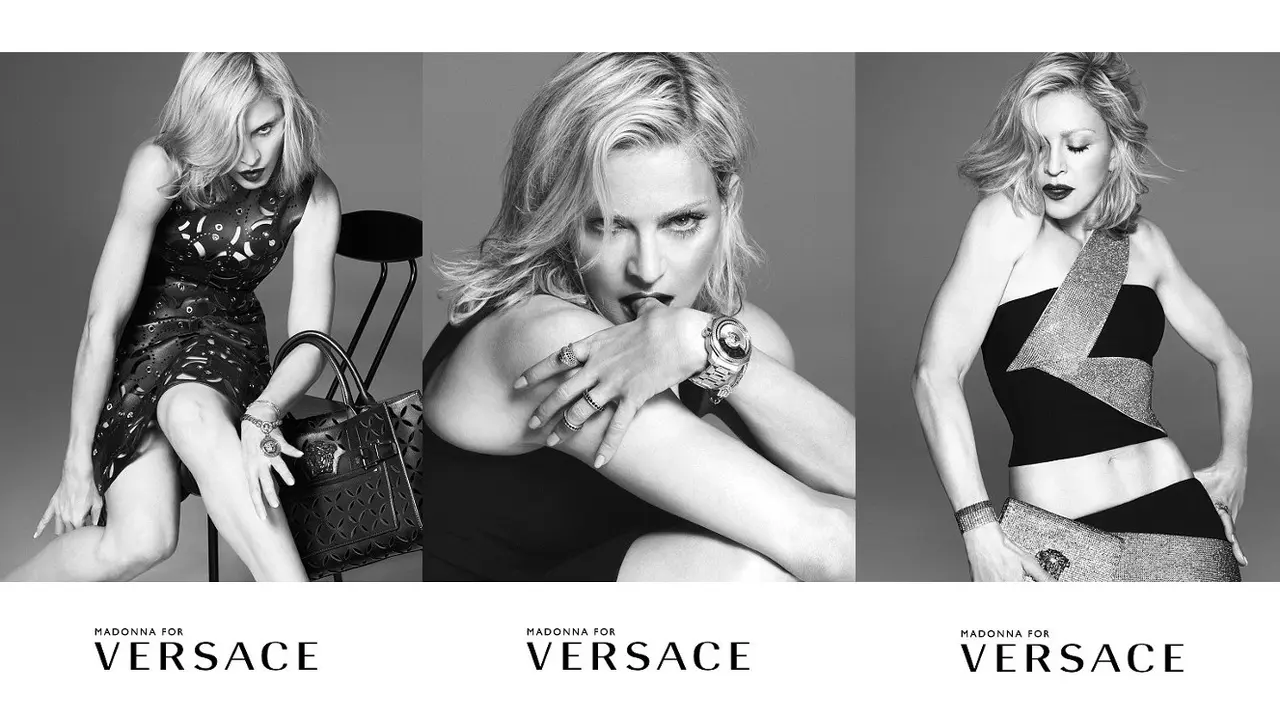 Madonna for Versace Spring Summer  2015