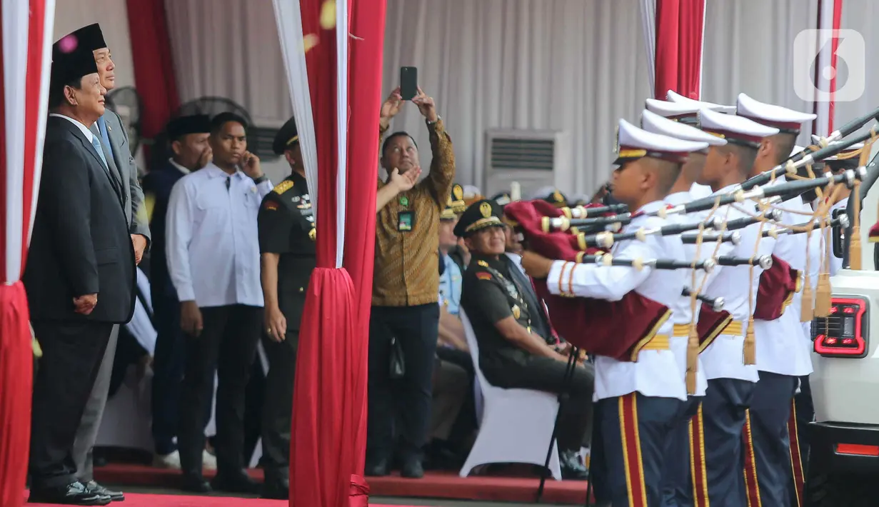 Sebelumnya, jabatan Menteri Pertahanan dipegang Prabowo Subianto semasa pemerintahan Presiden Joko Widodo dan Wakil Presiden Ma’ruf Amin. (Liputan6.com/Herman Zakharia)