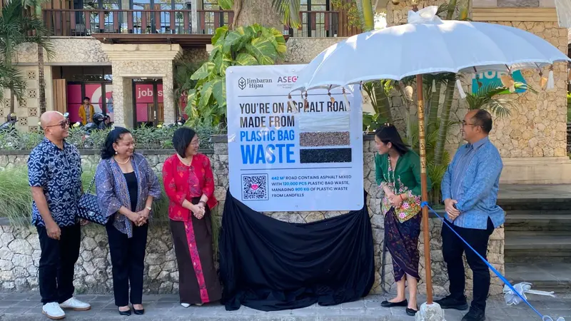 ASECH, Chandra Asri Group, dan Jimbaran Hijau Resmikan Pusat Pembelajaran Aspal Plastik di Bali