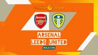 Cover prediksi Arsenal Vs Leeds United di Liga Inggris. (Bola.com/Rizki Hidayat)