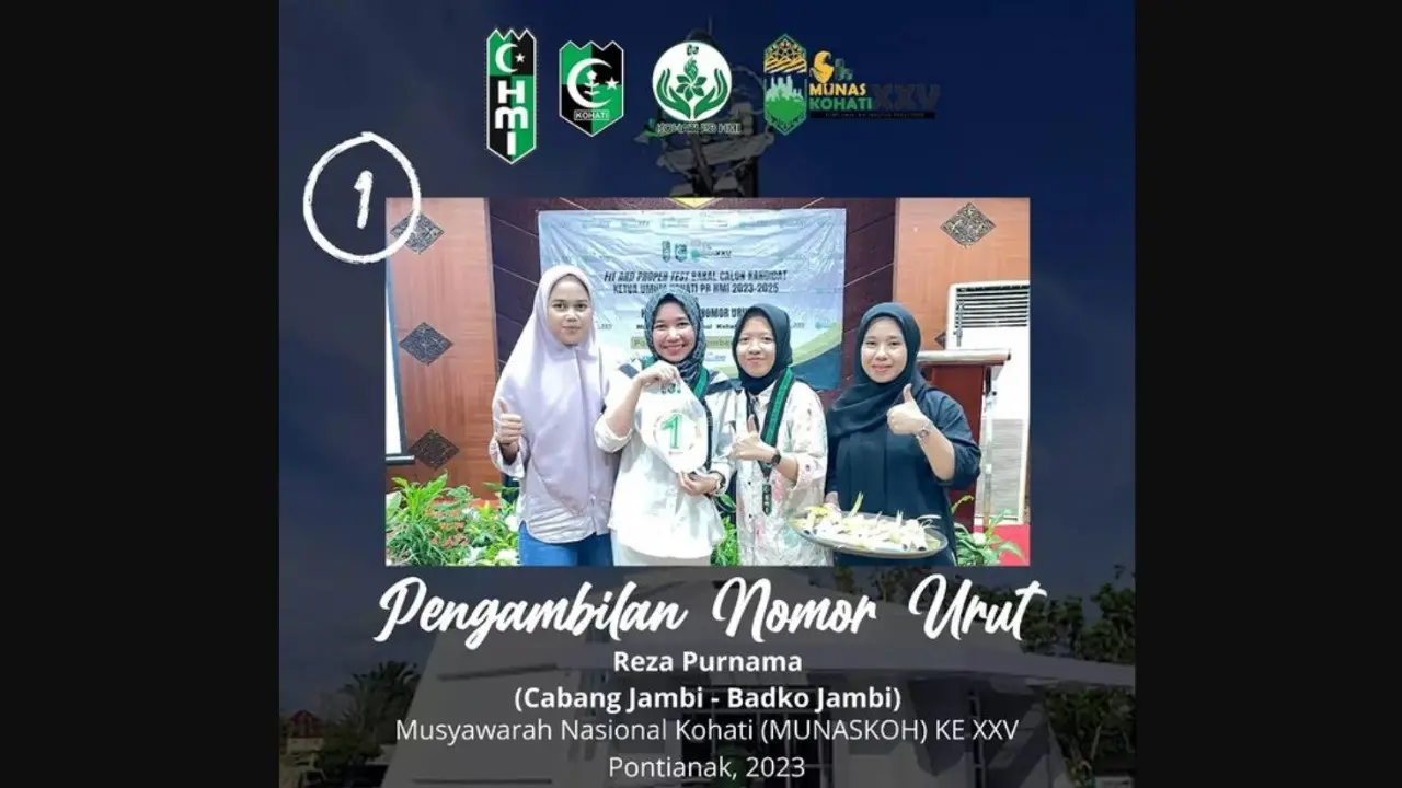 Hasilnya dalam munas tersebut, terpilih Reza Purnama sebagai Formateur Kohati PB HMI periode 2023-2025 dengan didampingi oleh mide Formateur I Iik Nurul Fatimah dan mide Formateur II Fifty Ayu Lestari Kosam.