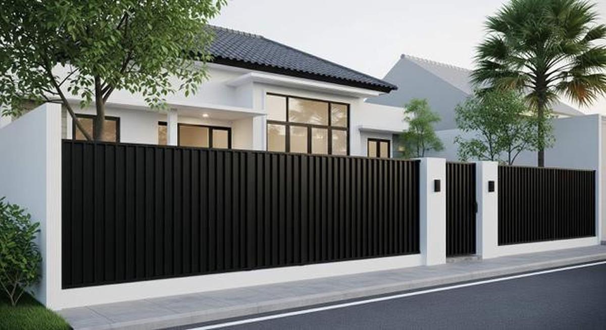 Warna Cat Rumah yang Cocok dengan Pagar Hitam agar Tidak Terlalu Suram