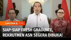 Pemerintah membuka rekrutmen 2,3 juta formasi Aparatur Sipil Negara di tahun 2024. Presiden mengajak lulusan baru atau fresh graduate ikut mendaftar tes CPNS.