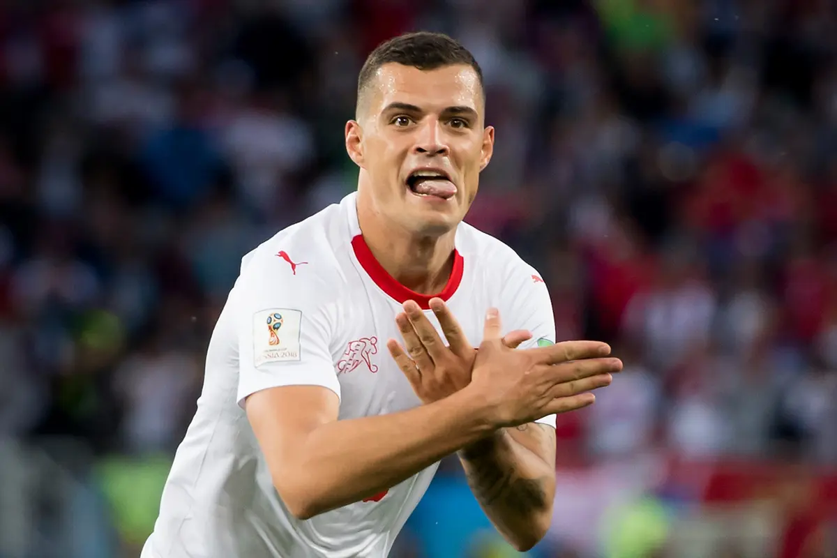 Selebrasi Granit Xhaka