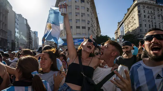 Lautan Manusia di Buenos Aires Rayakan Kemenangan Argentina pada Piala Dunia 2022