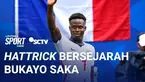 Bukayo Saka tampil gemilang dengan mencetak hattrick saat Inggris mengalahkan Prancis dan mengamankan posisi ketiga Piala Dunia 2026. 

Saka mengaku bangga menjadi salah satu dari sedikit pemain Inggris yang mampu mencetak tiga gol dalam satu pertand...