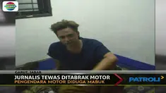 Seorang jurnalis tewas akibat ditabrak sepeda motor saat menyeberang jalan di Garut.