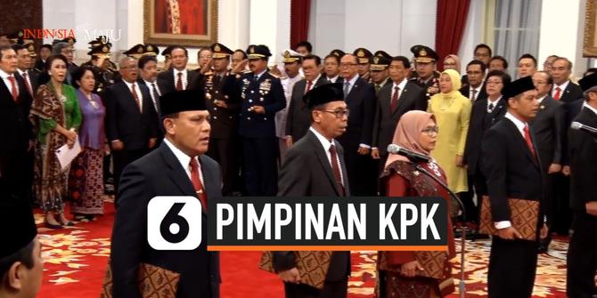 VIDEO: Jokowi Lantik Pimpinan KPK Periode 2019-2023